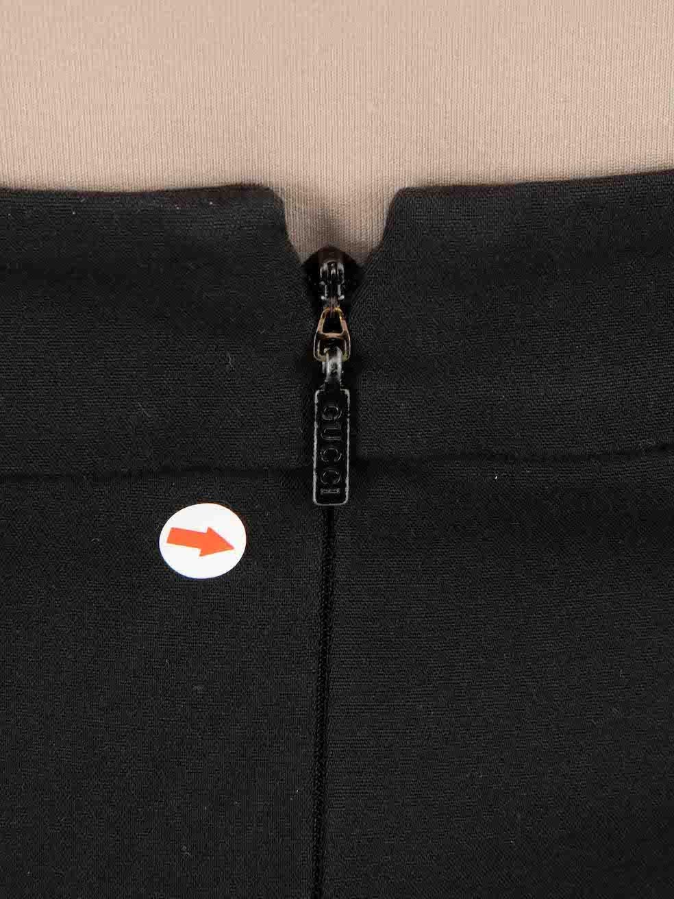 Women's Gucci Black Horsebit Accent Pencil Skirt Size S