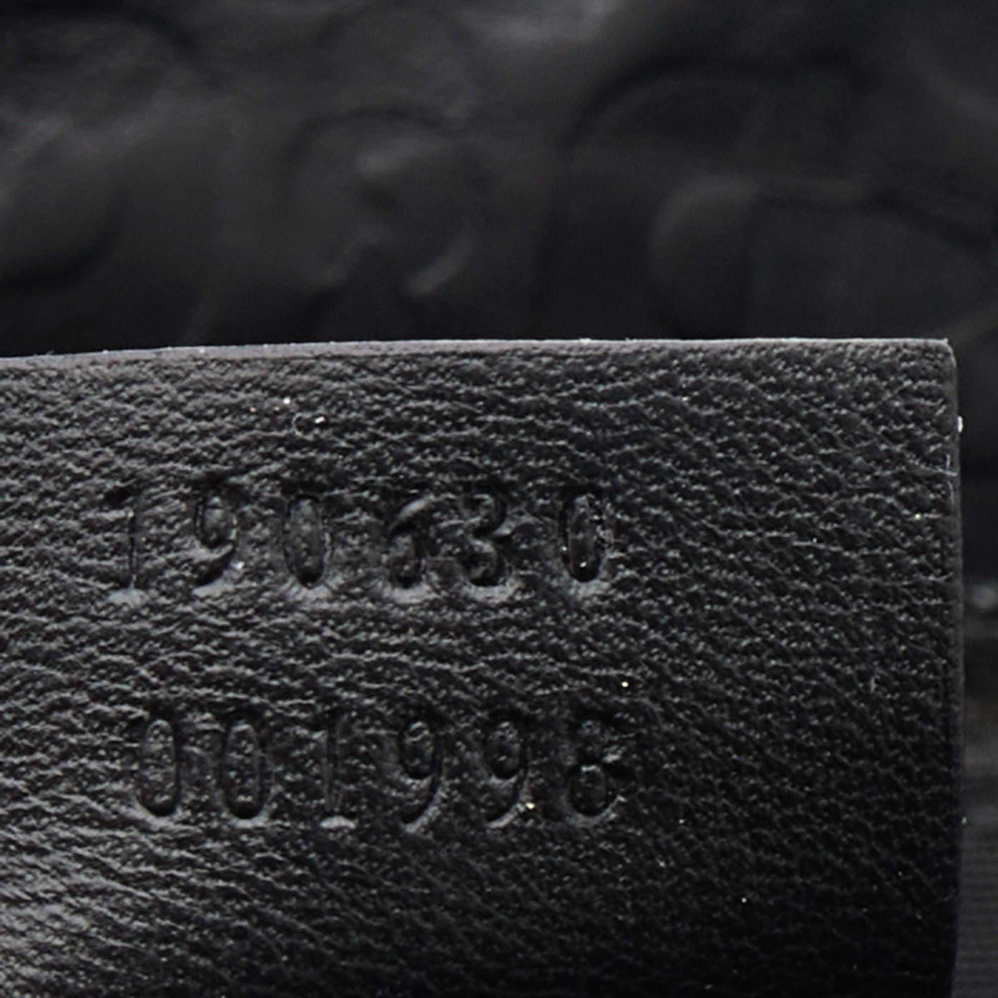Gucci Black Horsebit Embossed Leather Large Tote 8