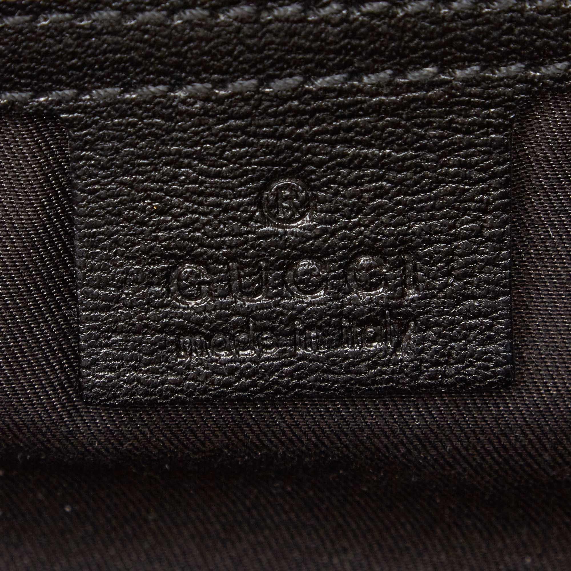 Gucci Black Horsebit Leather Handbag 2