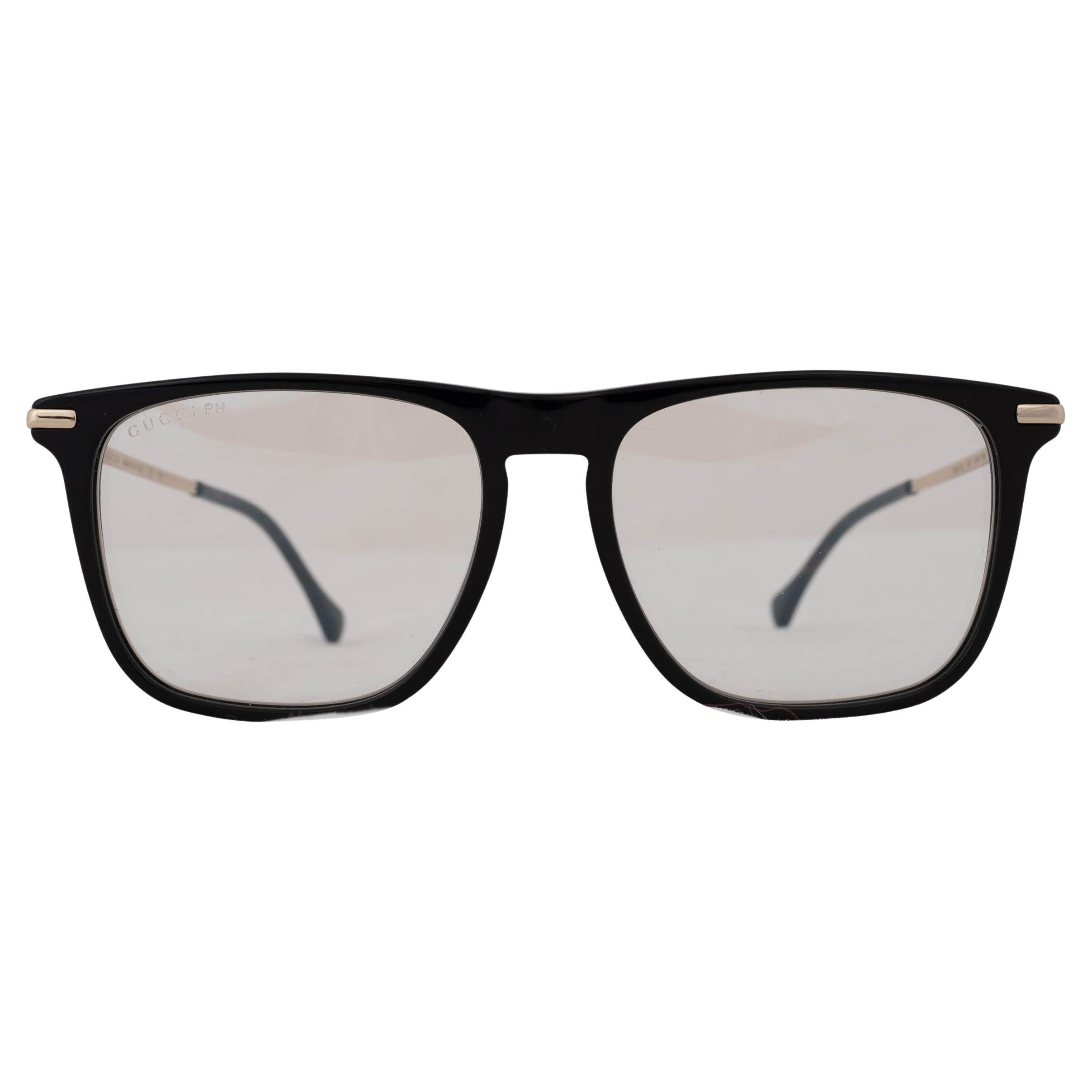 GUCCI black HORSEBIT SQURE PHOTOCHROMIC Sunglasses GG0915S