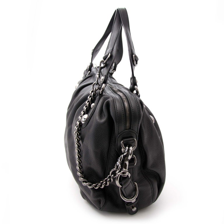Gucci Black Icon Bit Boston Shoulder Bag For Sale at 1stdibs