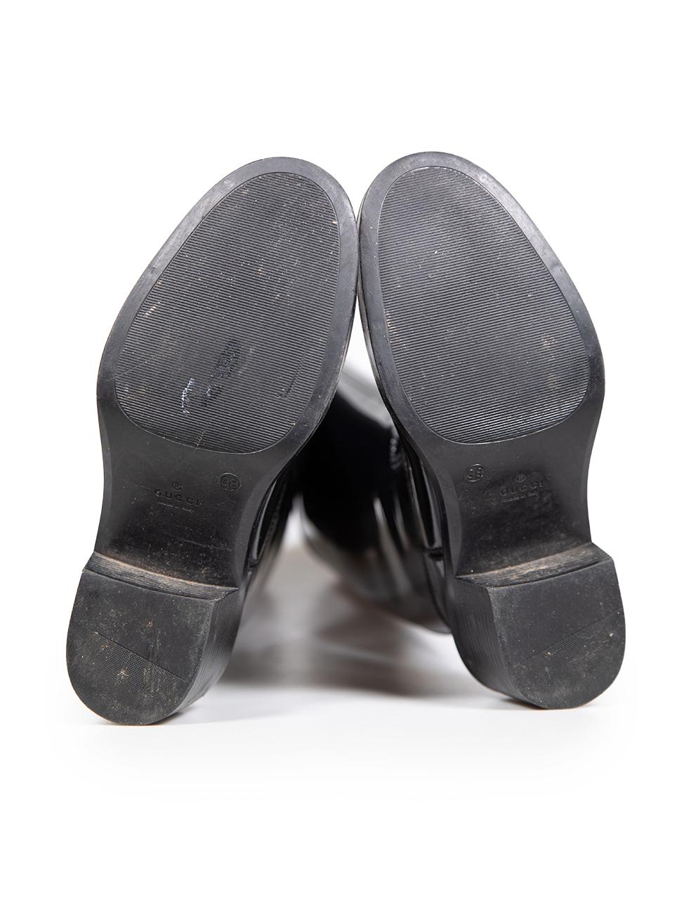 Women's Gucci Black Interlocking GG Rain Boots Size IT 38