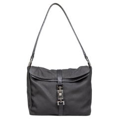 Gucci Black Jackie Nylon Shoulder Bag