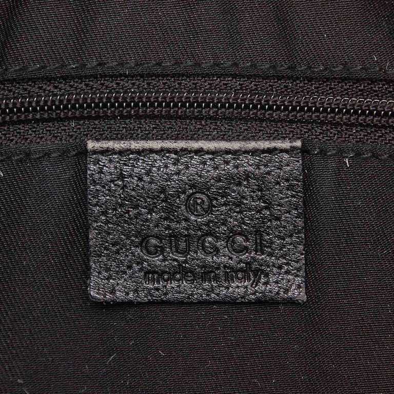 Gucci Black Jacquard Fabric GG Abbey Tote Bag Italy For Sale at 1stDibs