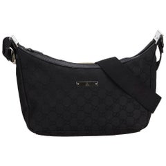 Gucci Black Jacquard GG Crossbody Bag