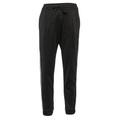 Gucci Black Jersey Side Logo Trim Jogger Pants M