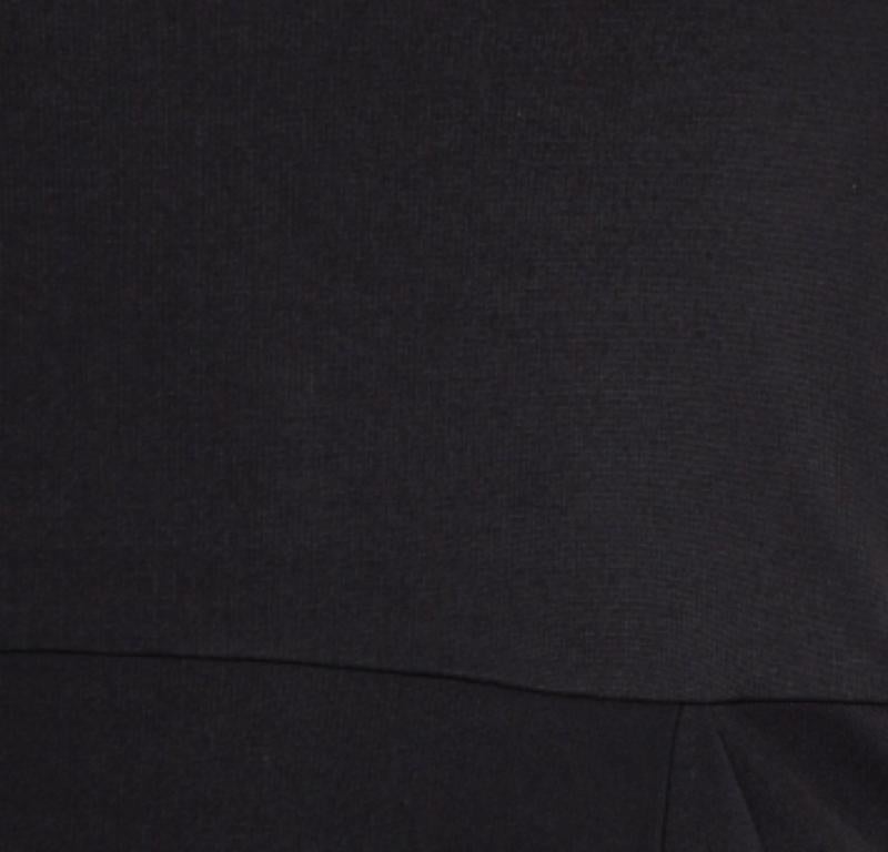 Gucci Black Jersey Strapless Sheath Dress S For Sale 4