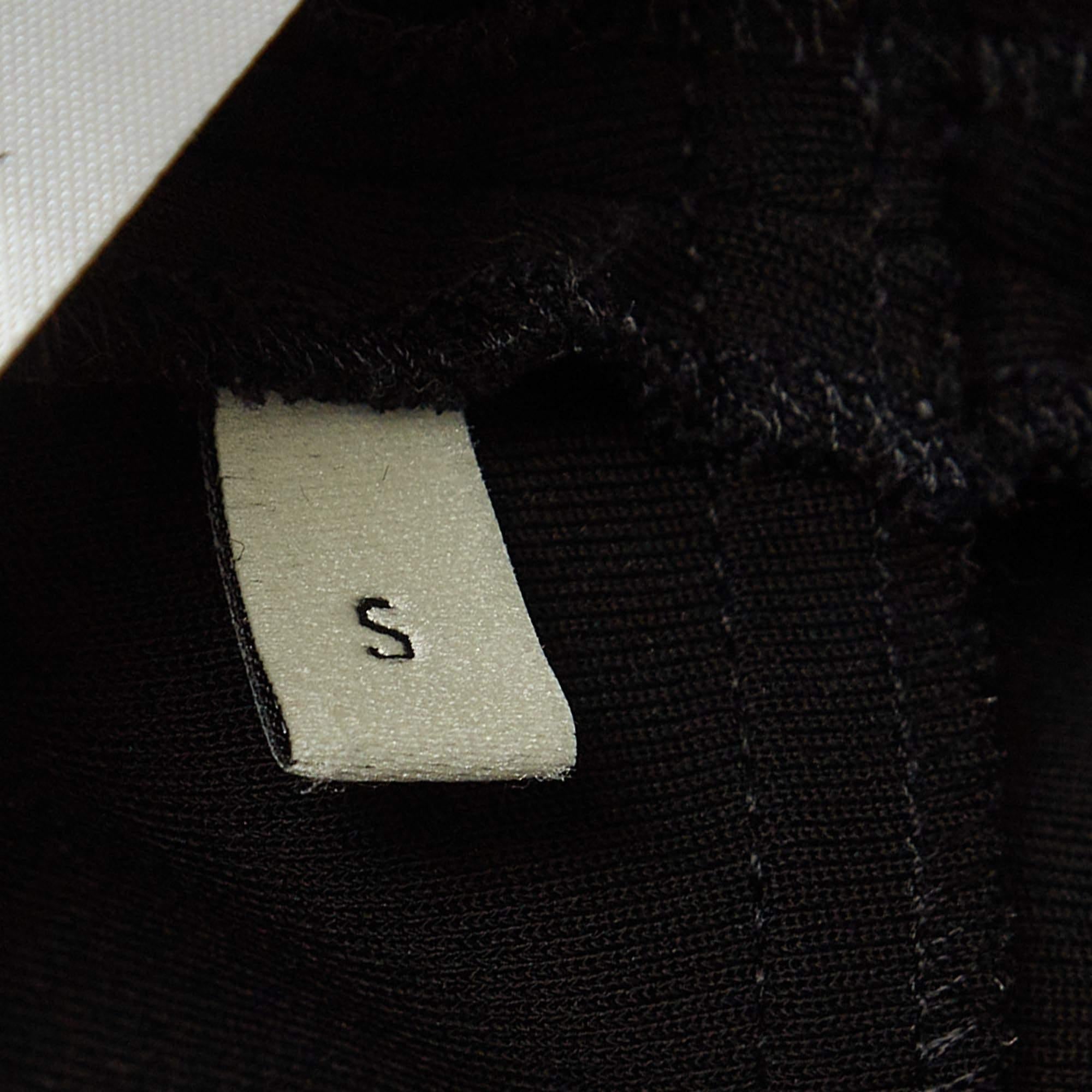 Gucci Black - Robe fourreau à volants en jersey avec bordures en toile S Pour femmes en vente