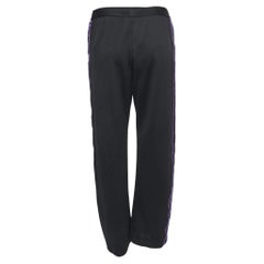 Gucci Black Knit Side Paneled Straight Fit Pants M