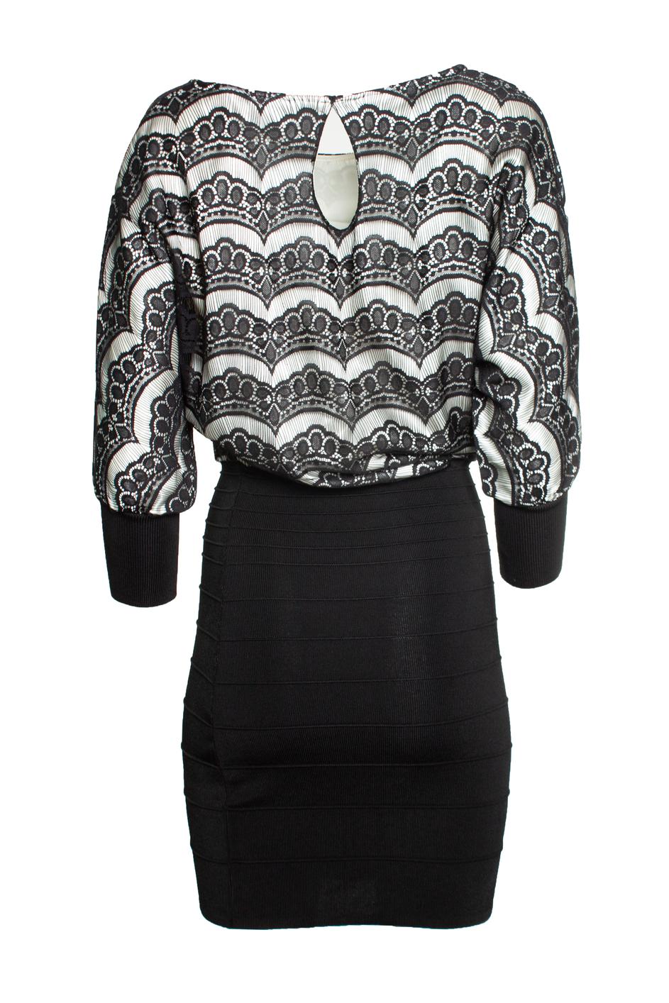 Gucci, Vestido de encaje negro Negro en venta