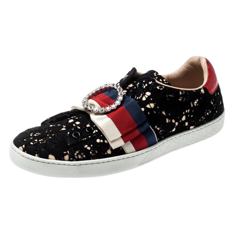 gucci embellished sneakers