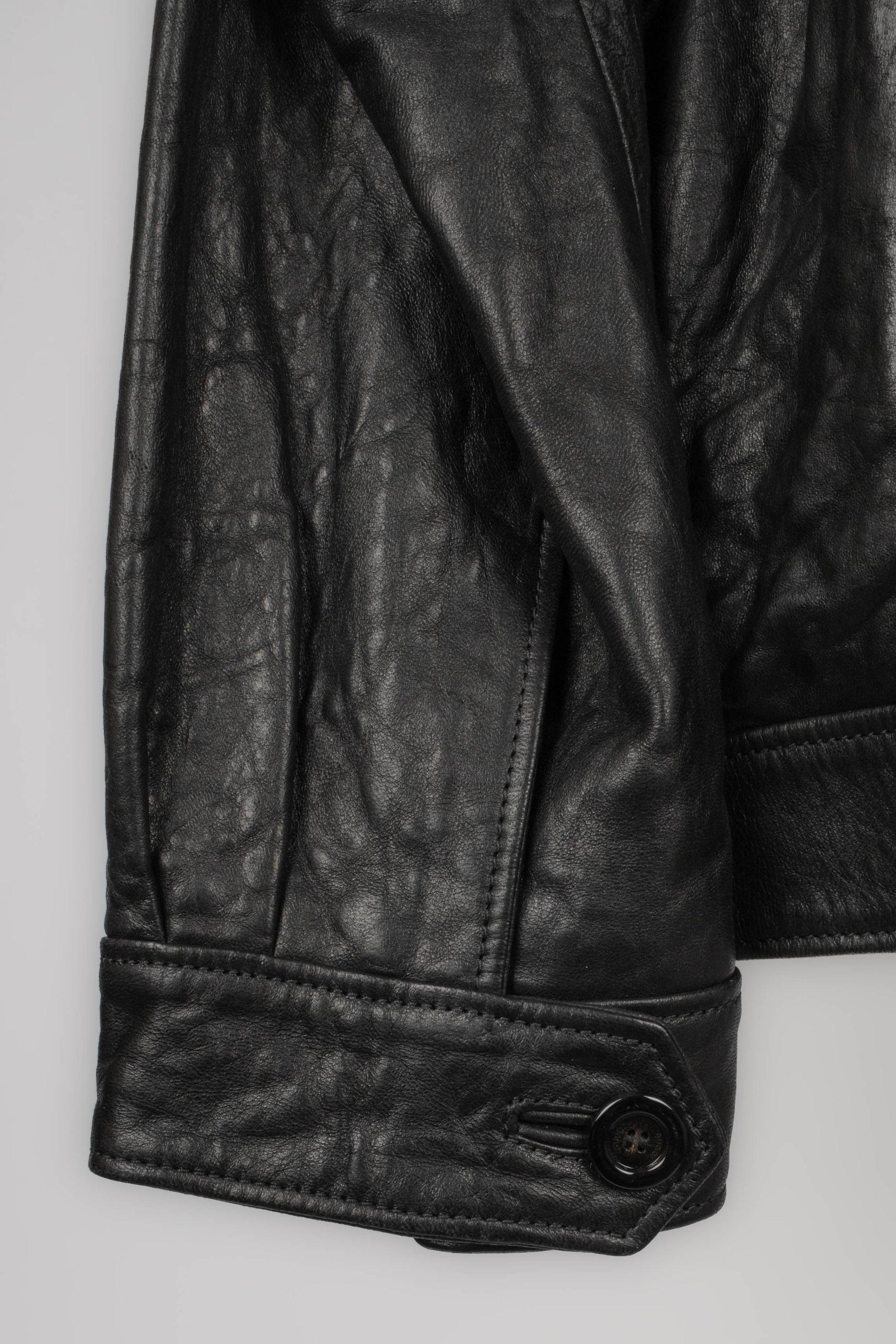 Gucci Black Lamb Leather Men Jacket For Sale 1