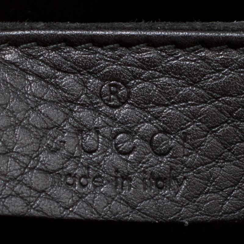 Gucci Black Leather 1973 Clutch 2