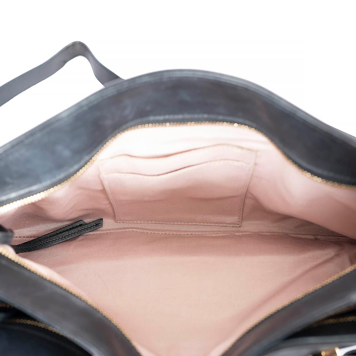 GUCCI black leather 2019 ARLI LARGE TOP HANDLE Bag For Sale 1
