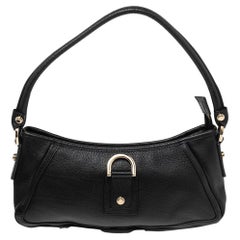 Gucci Black Leather Abbey D-Ring Shoulder Bag