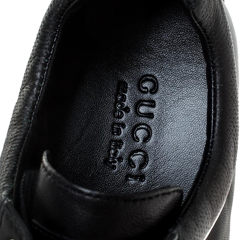 Gucci Black Leather Ace Sneakers Size 41 1