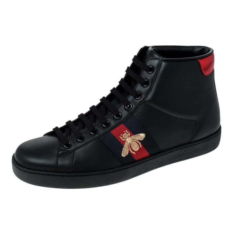 Gucci black high tops 2025