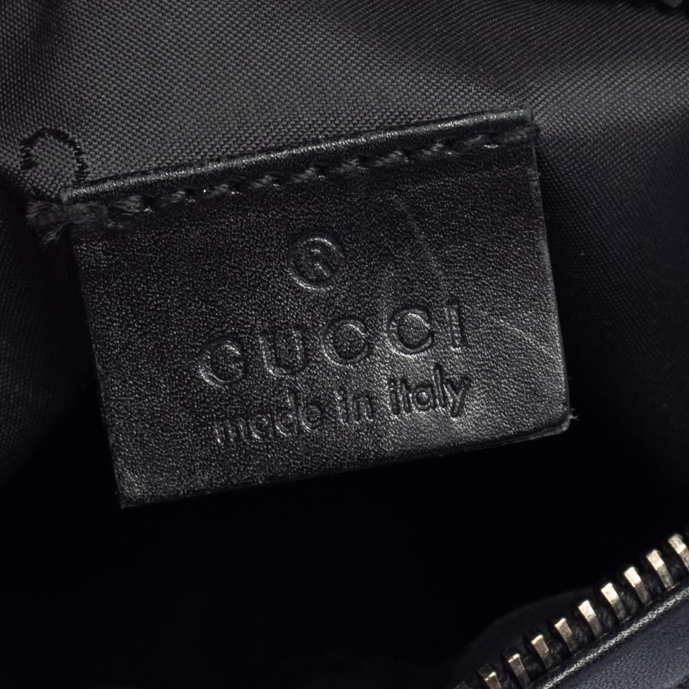 Gucci Black Leather And Canvas Belt Bag 7