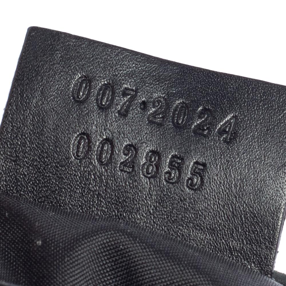 Gucci Black Leather And Canvas Belt Bag 5