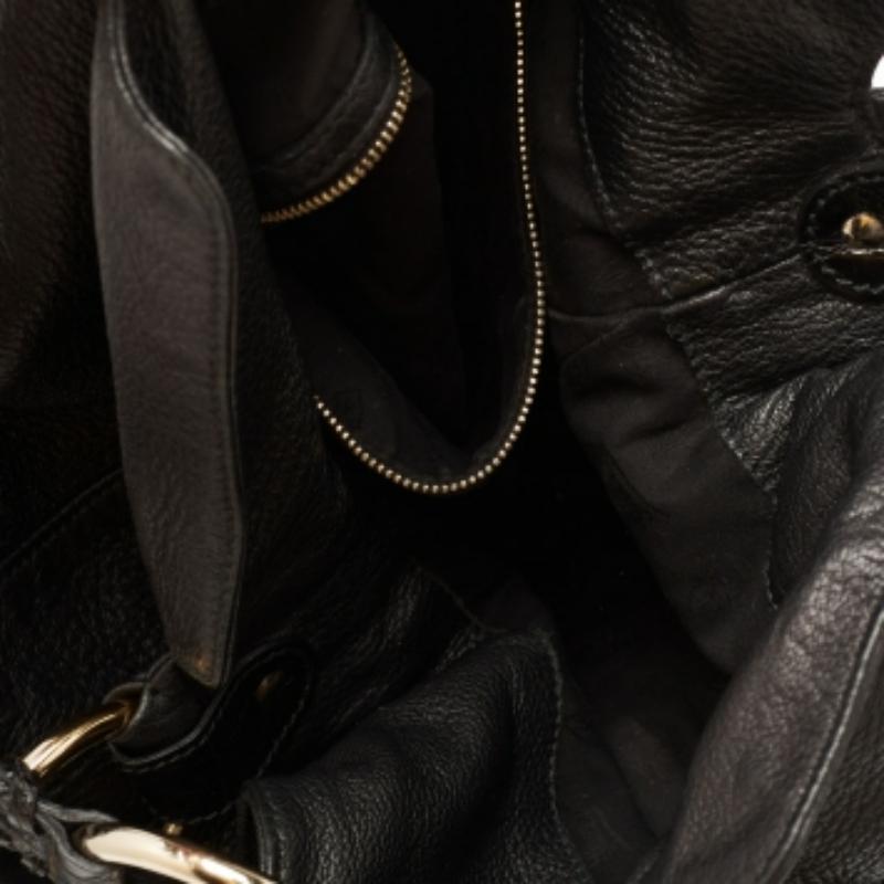 Gucci, borsa media G Wave in pelle nera e coccodrillo in vendita 4