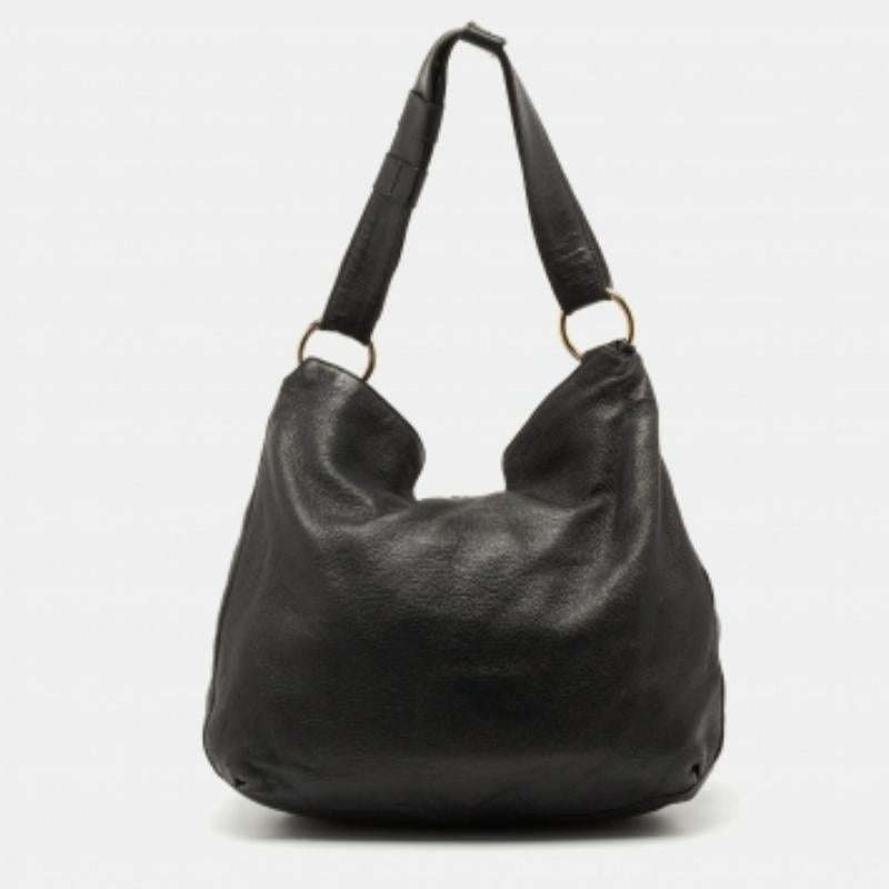 Gucci, borsa media G Wave in pelle nera e coccodrillo in vendita