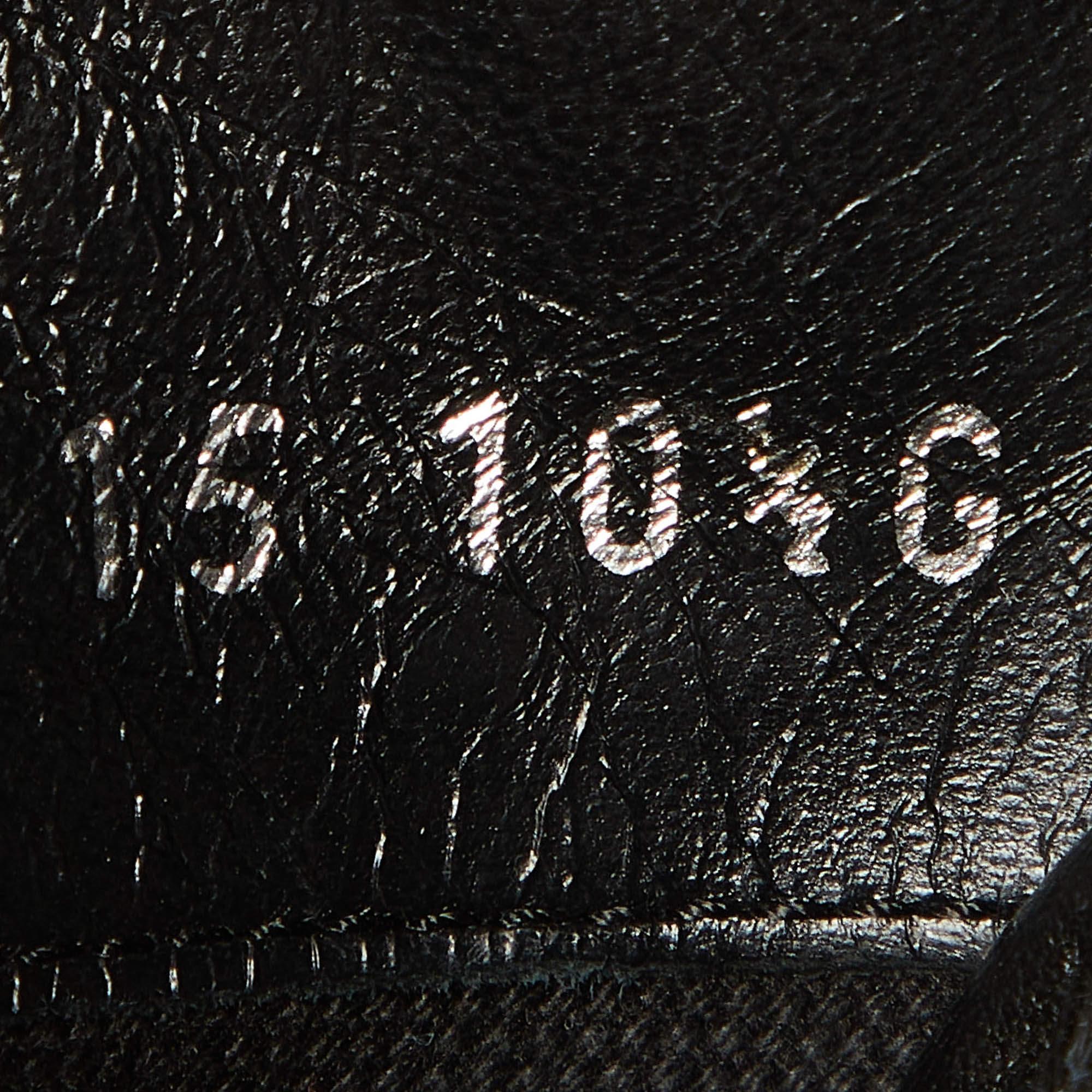 Gucci Schwarz Leder und GG Segeltuch Web Low Top Turnschuhe Größe 44,5 im Angebot 4