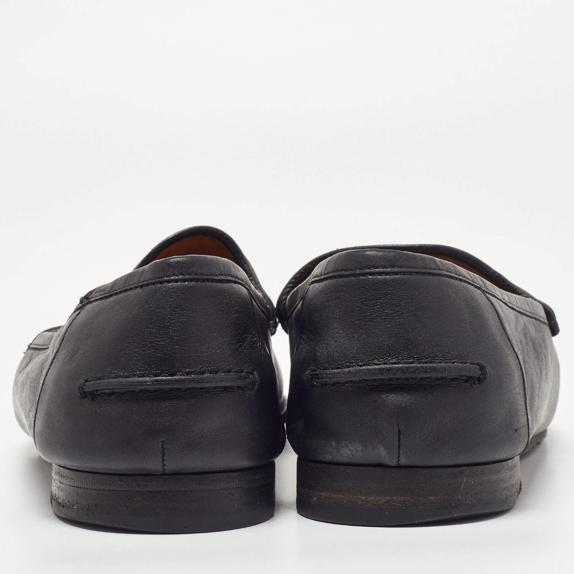 De los hombres Gucci Mocasines de piel y ante negro Hysteria talla 43 en venta