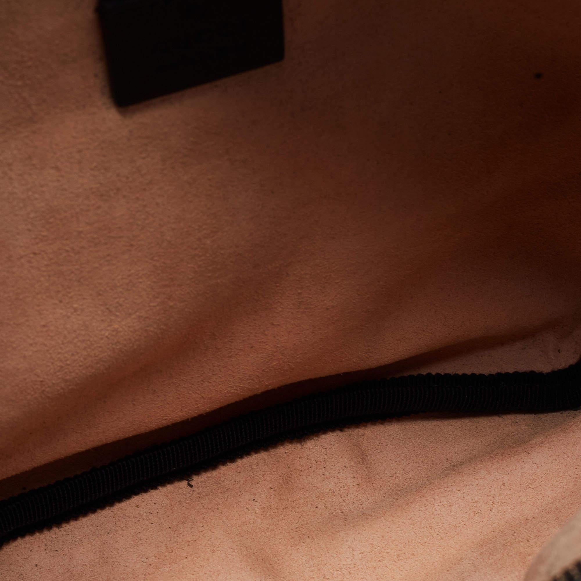 Gucci Black Leather Animal Studs Leather Belt Bag 8