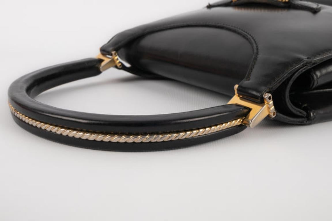 Gucci Black Leather Bag In Good Condition For Sale In SAINT-OUEN-SUR-SEINE, FR