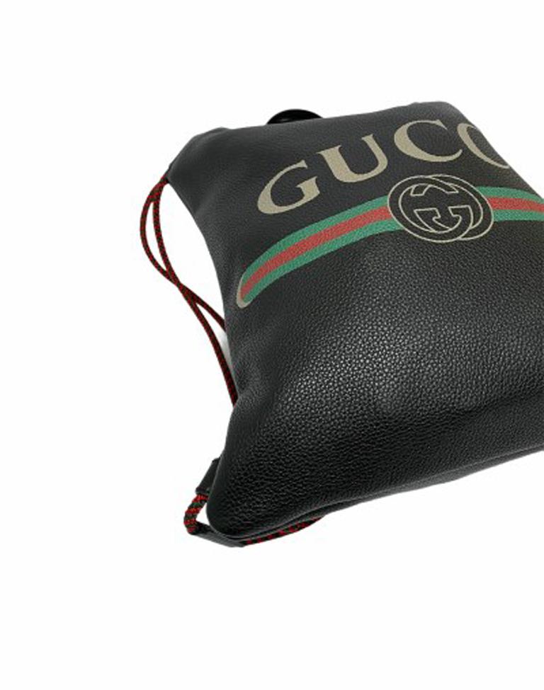 Gucci Black Leather Bag  3