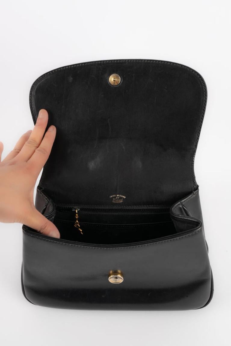 Gucci Black Leather Bag For Sale 3