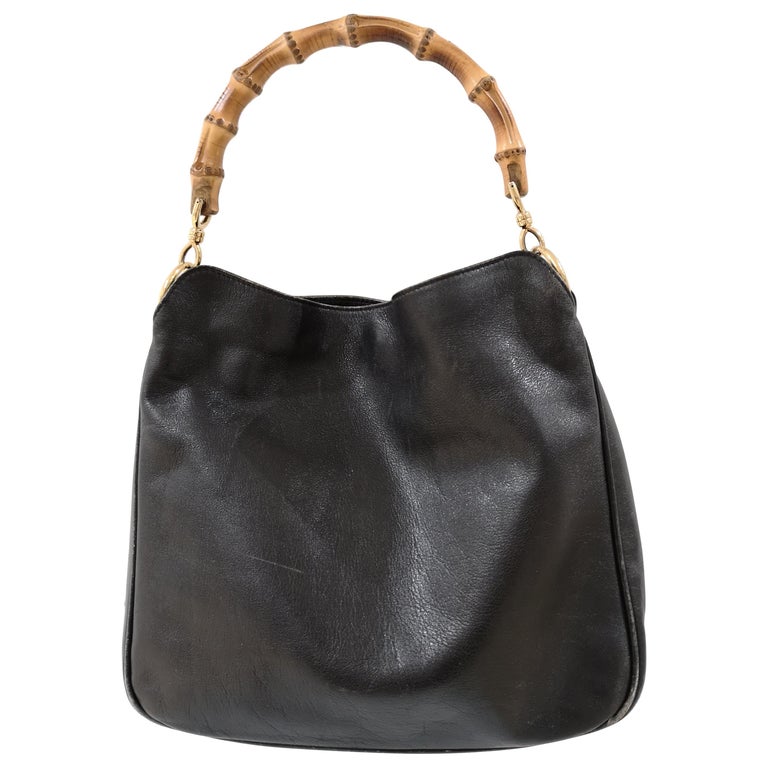 Gucci Bamboo Bag Black Leather 339651