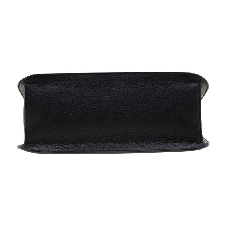 Gucci Black Leather Bamboo Daily Tassel Shoulder Bag 6
