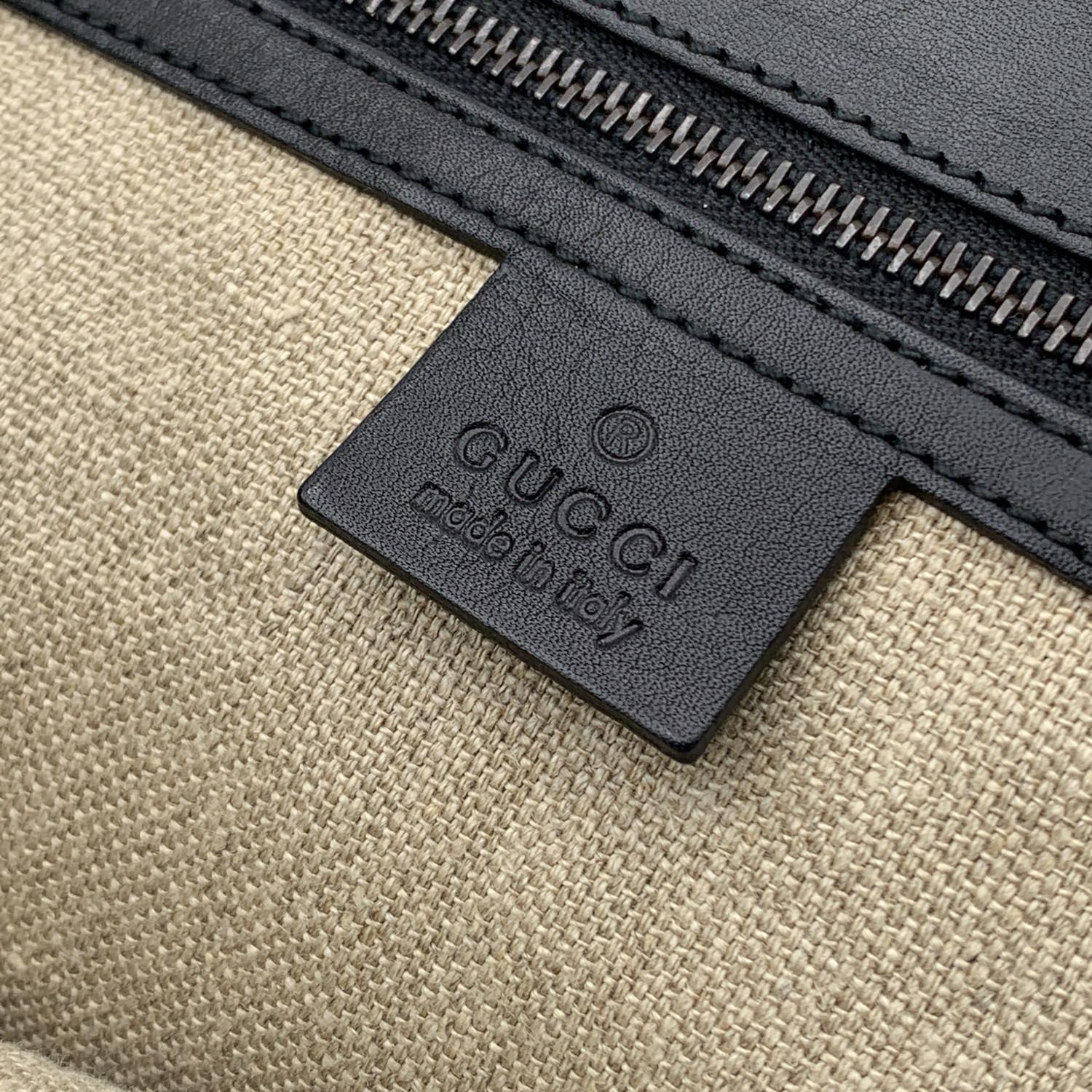 Gucci Black Leather Bamboo Detail Handbag Satchel Bag 2