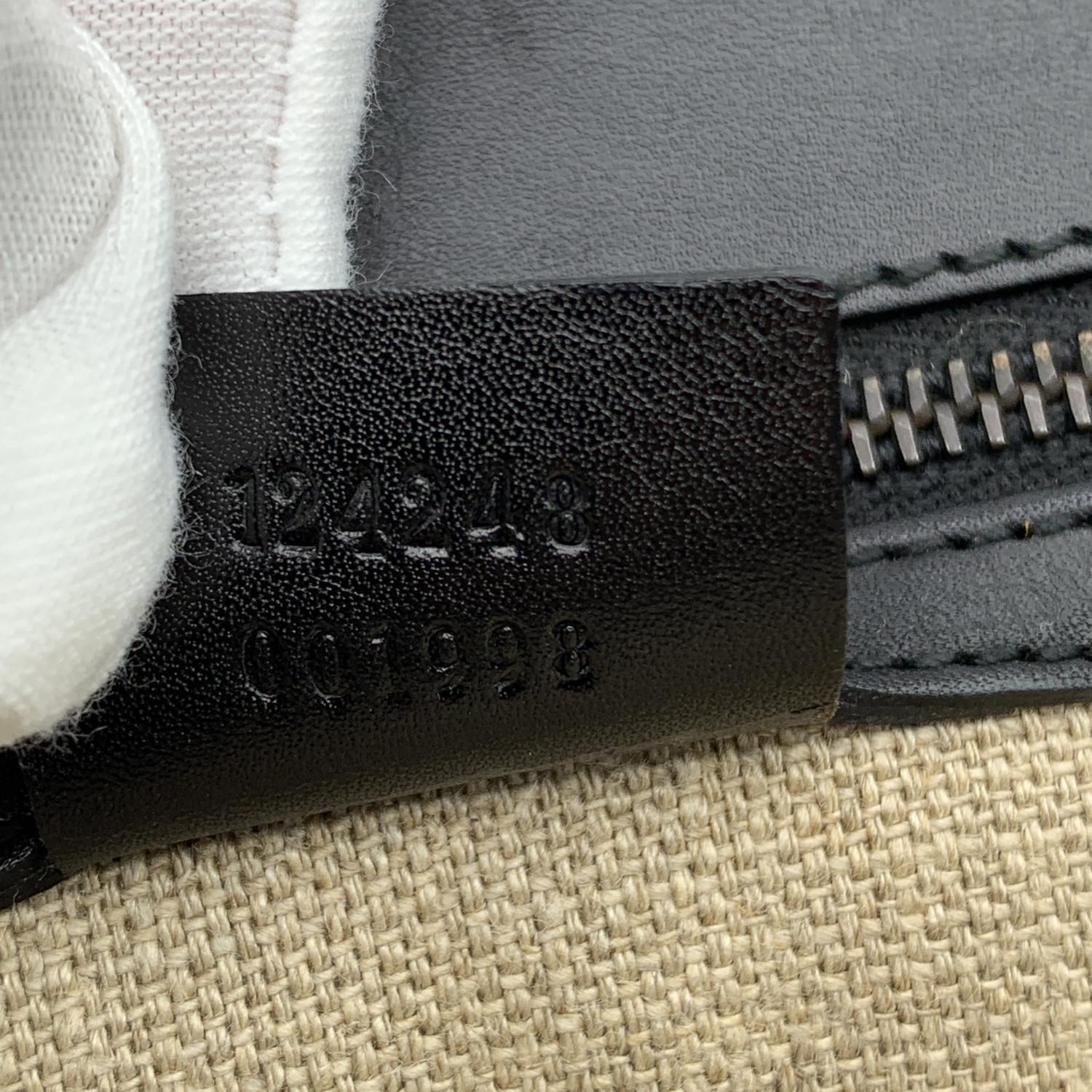 Gucci Black Leather Bamboo Detail Handbag Satchel Bag 3