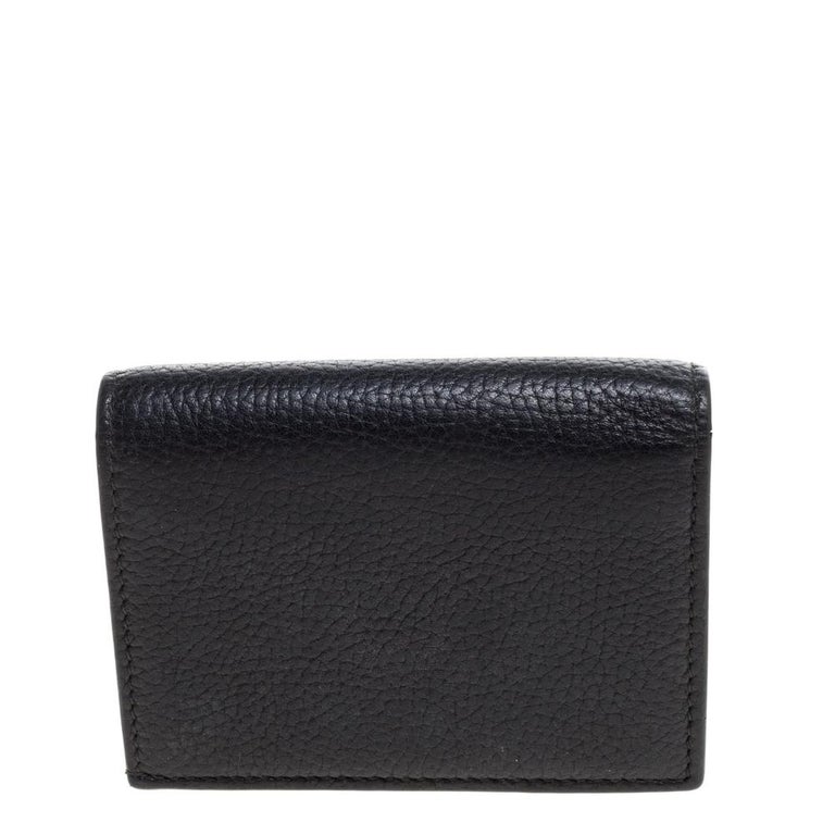 Gucci Black Leather Bee Blind For Love Compact Wallet at 1stDibs ...