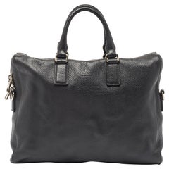 Gucci Black Leather Briefcase Bag