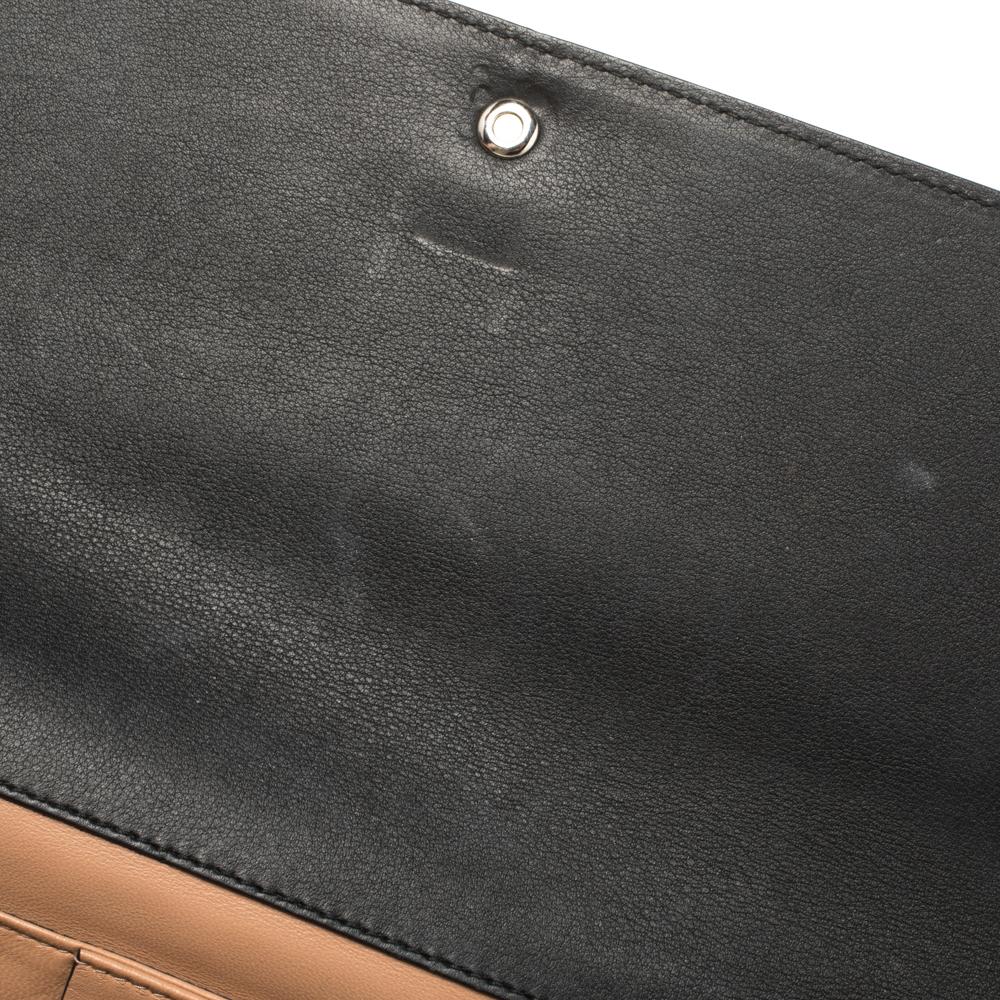 Gucci Black Leather Broadway GG Crystal Closure Clutch 2