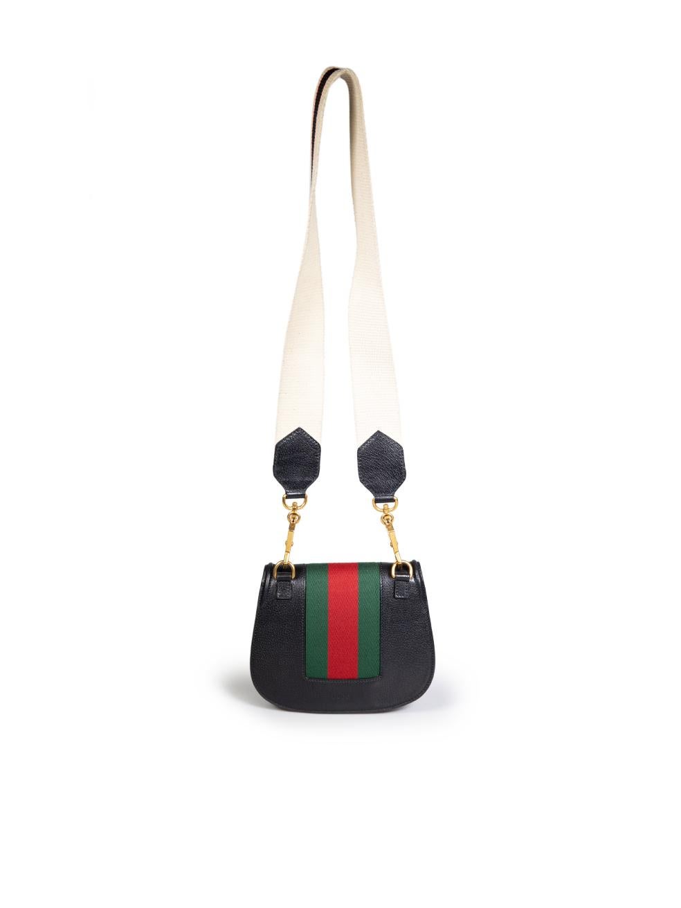 Gucci Black Leather Butterfly Linea Totem Bag In Good Condition In London, GB