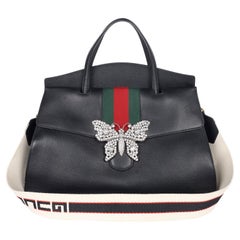 Bolso GUCCI Linea Totem Mariposa Cuero Negro