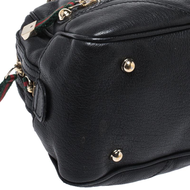 Gucci - Sac bowling Capri en cuir noir 5