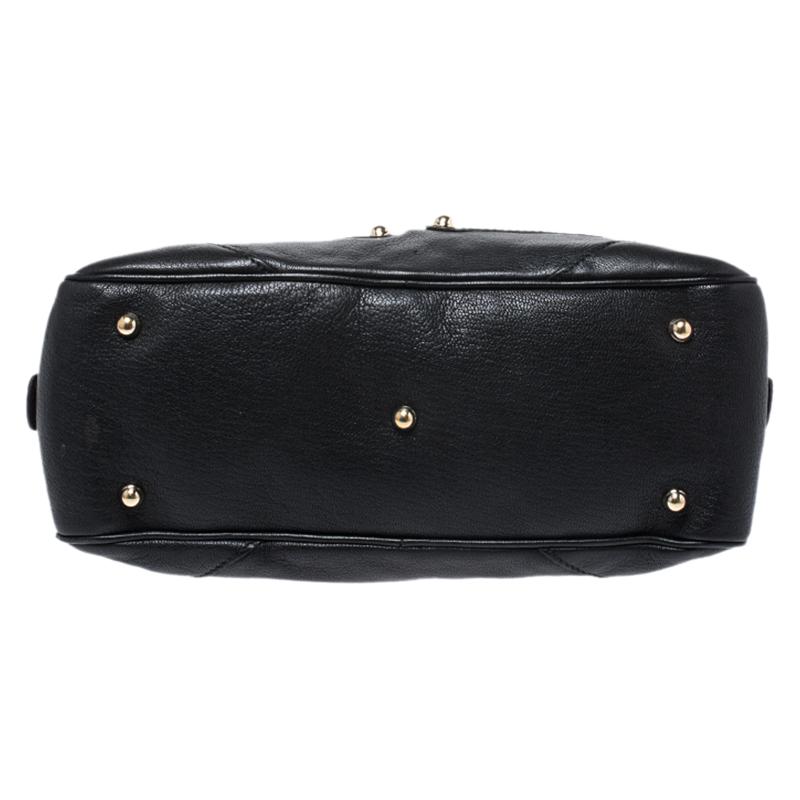  Gucci - Sac bowling Capri en cuir noir Pour femmes 