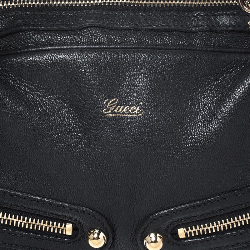 Gucci - Sac bowling Capri en cuir noir 1