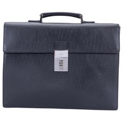 Gucci Black Leather Code Lock Briefcase