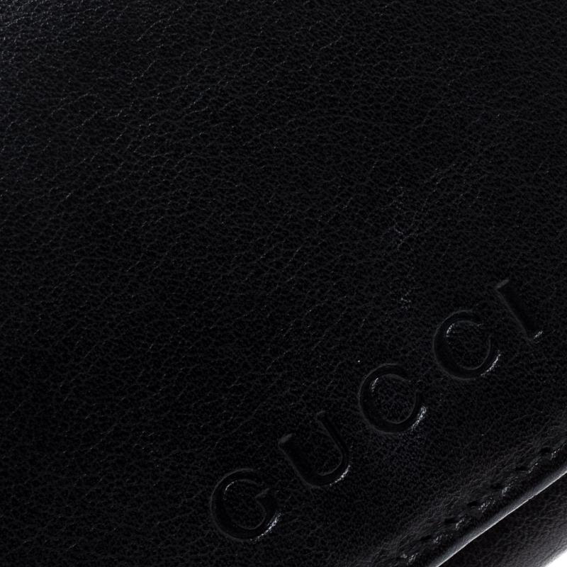 Gucci Black Leather Continental Wallet 6
