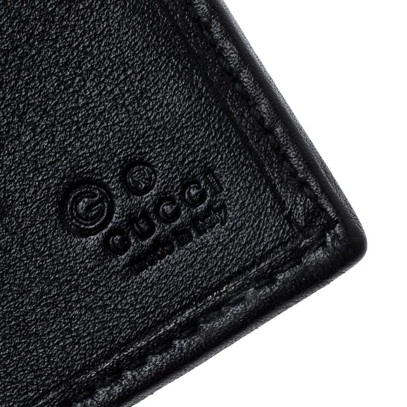 Gucci Black Leather Continental Wallet 3