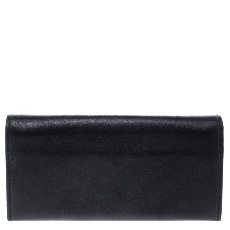 Gucci Black Leather Continental Wallet 5