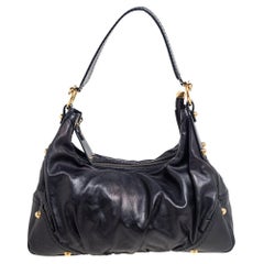 Gucci Borsa Creole in pelle nera