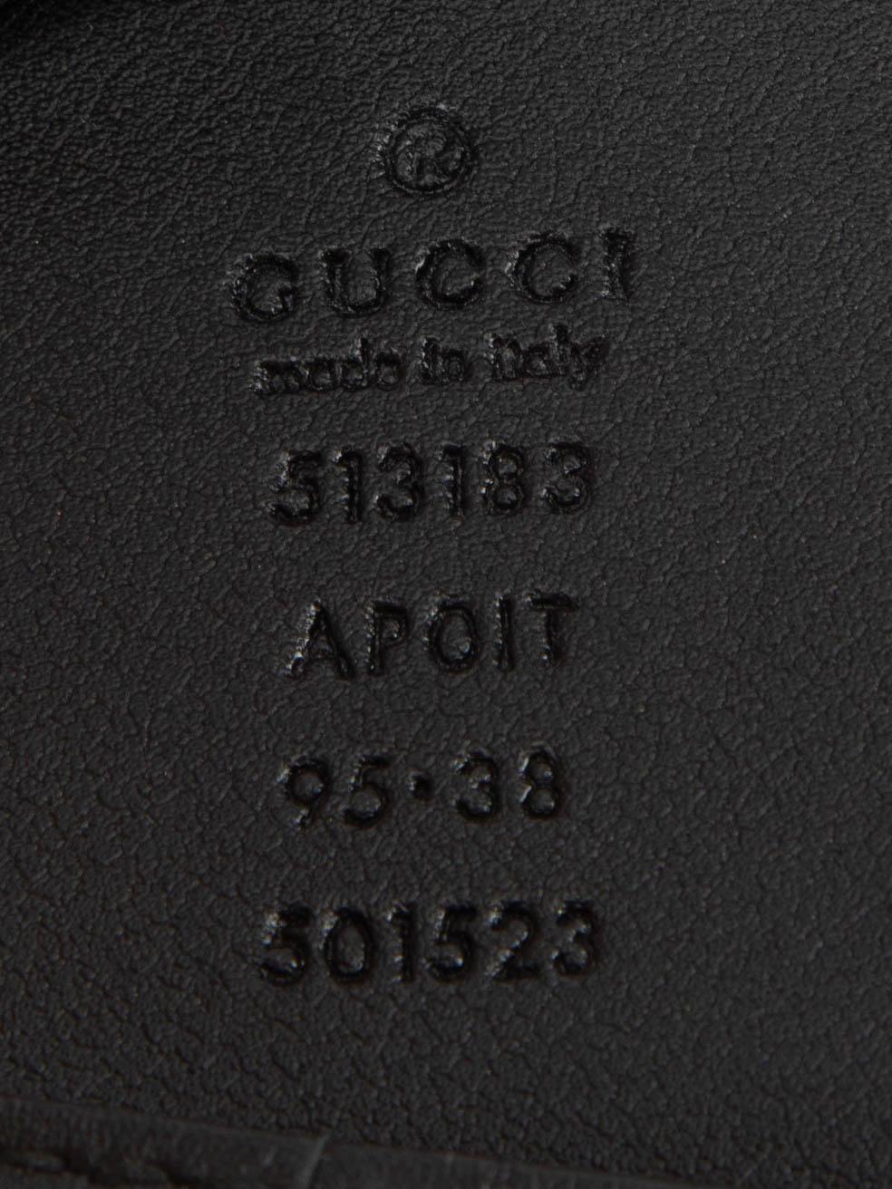 Gucci Black Leather Crystal Logo Buckle Belt 1