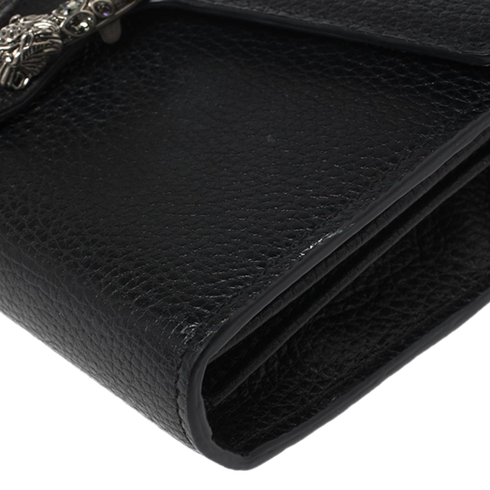 Gucci Black Leather Dionysus Wallet On Chain 1